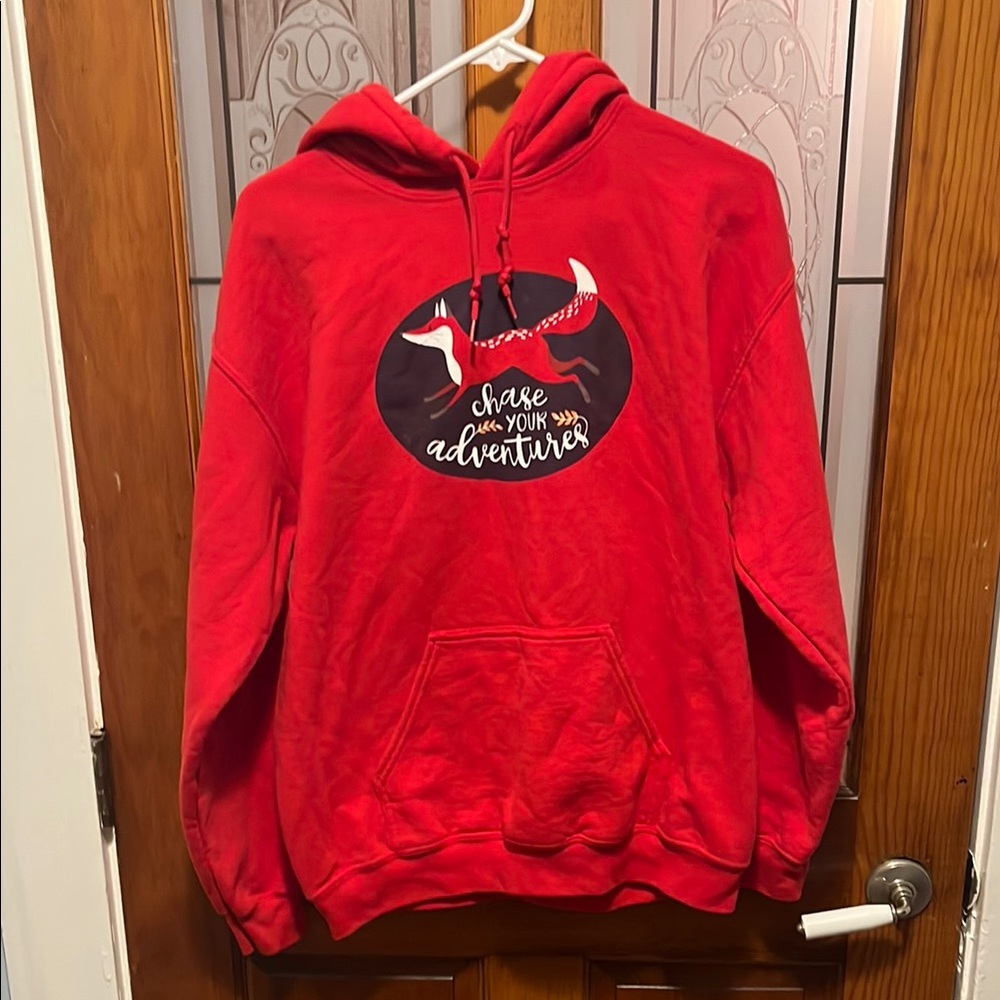Red Graphic Hoodie
